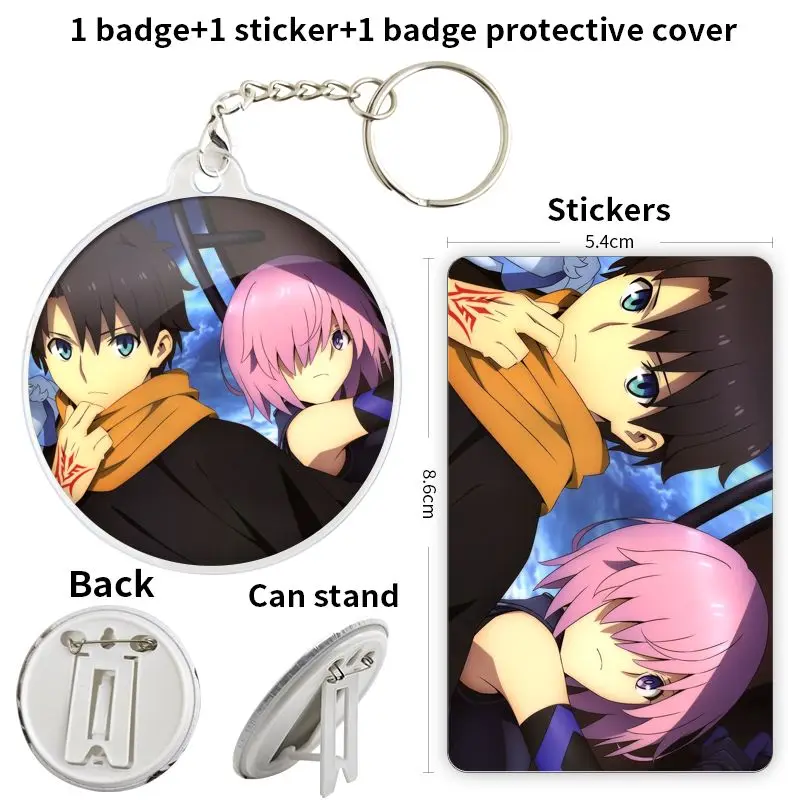 Fujimaru Ritsuka аниме персонаж игры мягкая кнопка значок брошь якорь периферийные