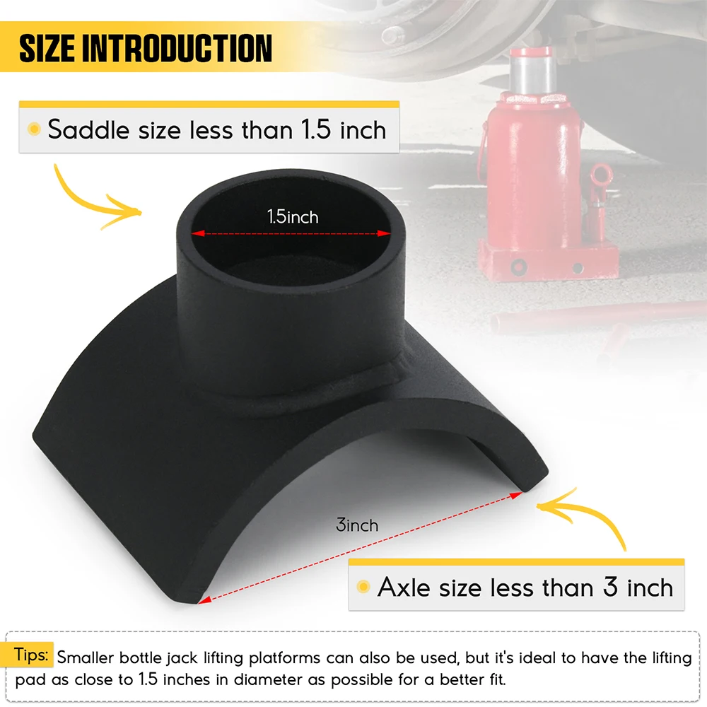 3-дюймовый/4-дюймовый домкрат для черных подъемных осей гидравлический адаптер из