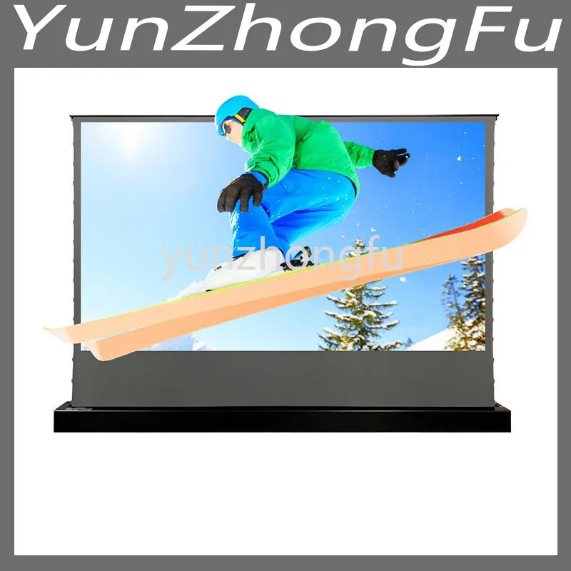 

72-дюймовый самовосстанавливающийся вращающийся экран с черным кристаллом ALR 0,8 для проектора домашнего кинотеатра HD 4K с длинным фокусом