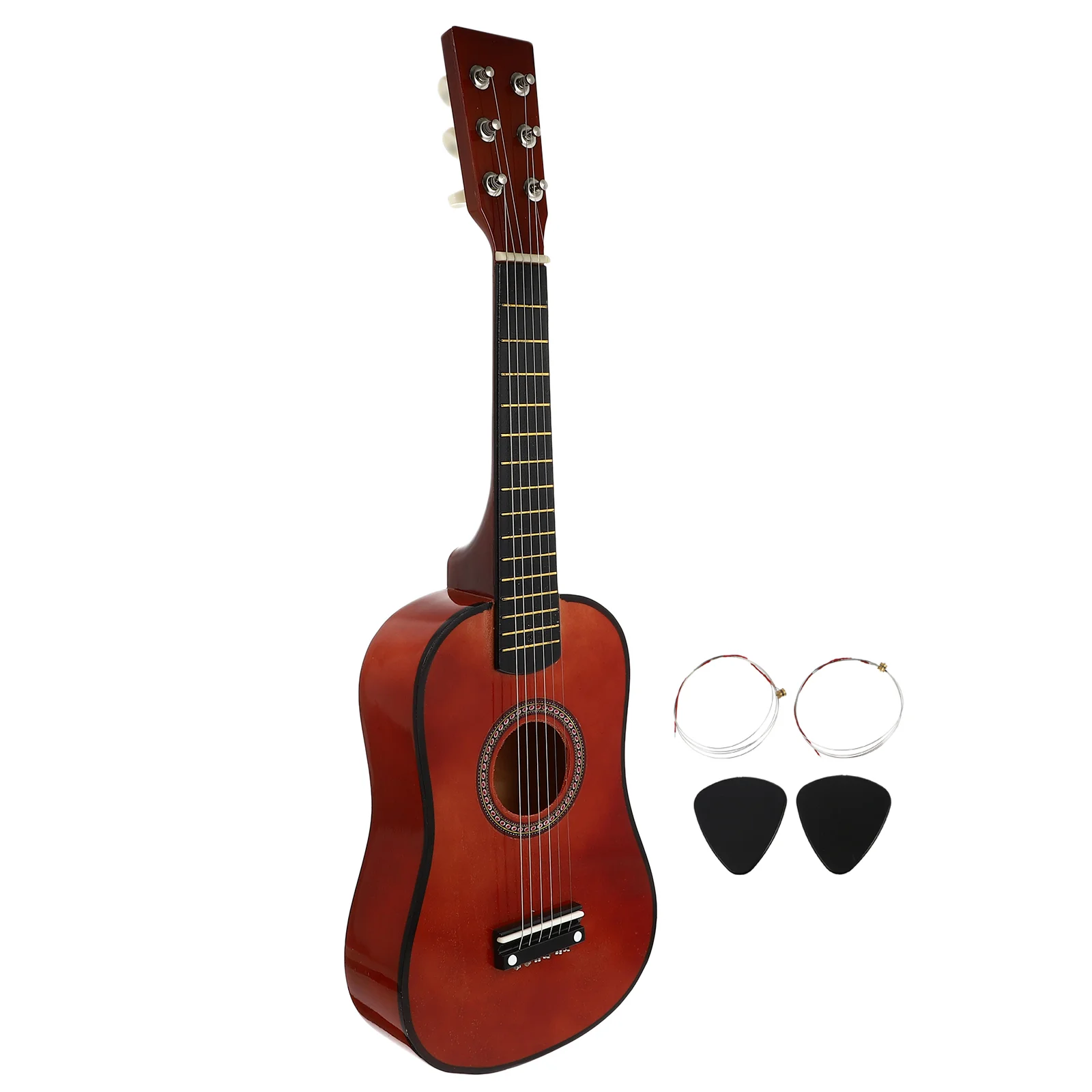 

Guitar Kids Acoustic Toy 6String Wooden Inch Imitation Beginner Vintage Style Folk Musical Awakening Classical Children Ukulele