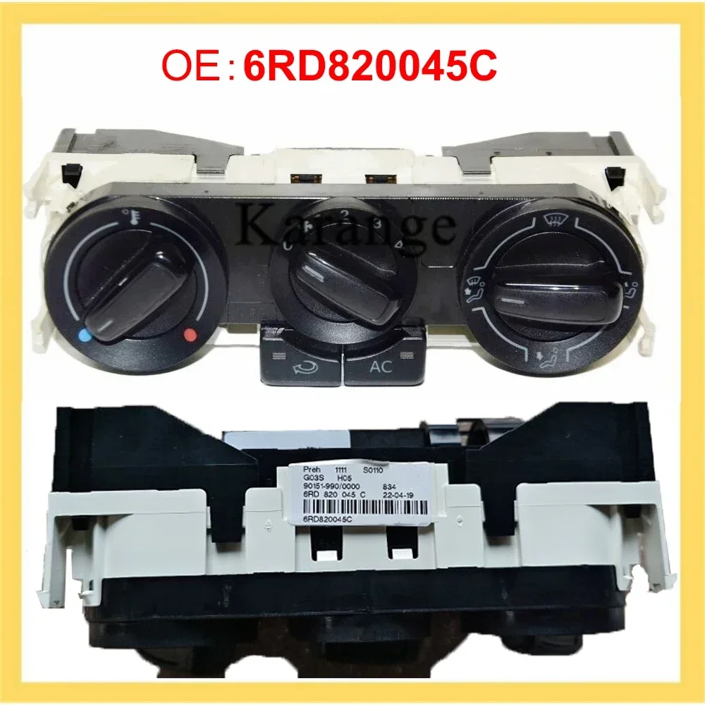 

Новый автомобильный ручной обогреватель кондиционера, панель климат-контроля, ручка переключателя 6RD 820045 6RD 820045 C Для Polo VW MK5 6R Vento 2011-2013
