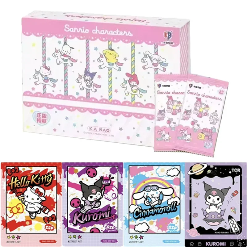 KABAO 1-10 карты Sanrio Polaroid Party Plan Kitty Kuromi аниме коллекционная карта Mistery Box настольная