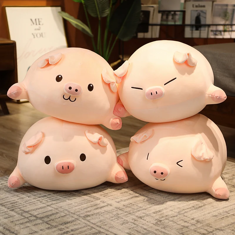 

Popular Kawaii Cartoon Fat Pig Animal Plush Toy Doll Soft Sofa Office Pillow Baby Cute Toy Girlfriend Birthday Valentine Day Toy