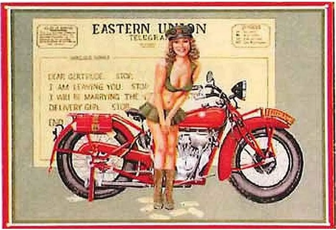 Знаки 4-забавный металлический знак SIGGP14 телеграммы красный