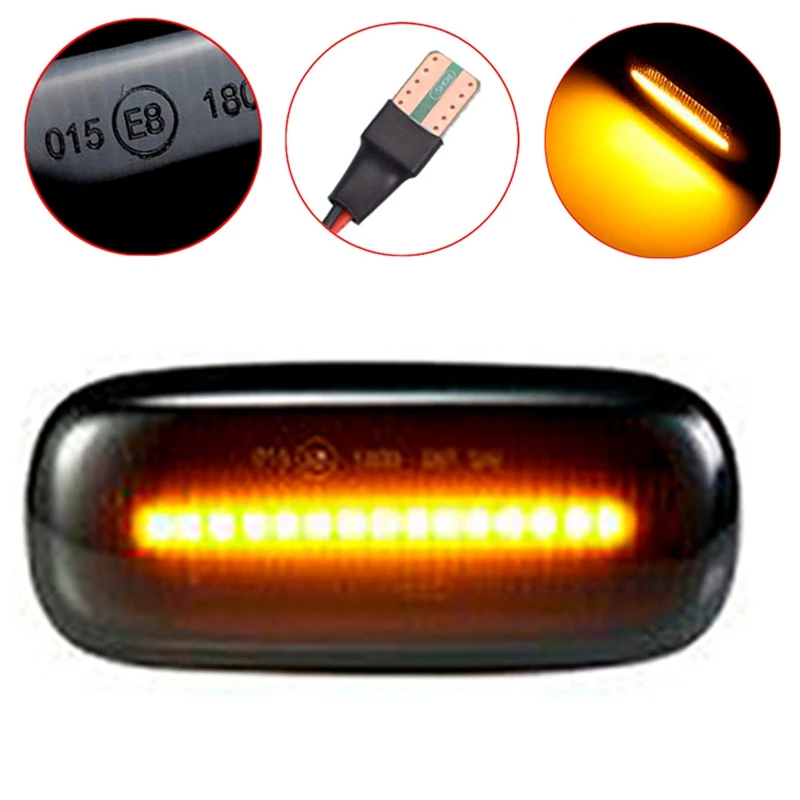 Автомобильные светодиодные динамические боковые габаритные огни для A2 A3 8L A4 B5 A6 4B