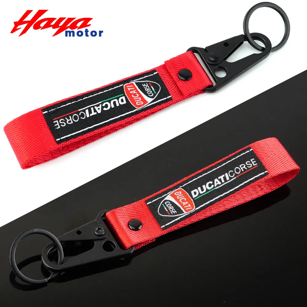 

Keychain For Ducati Corse Monster 696 400 Panigale 748 749 999 1098 1199 1299 1198 848 R S Diavel Multistrada Scrambler Keyring