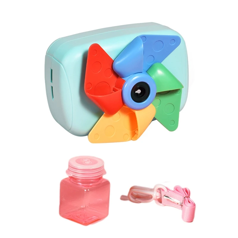 

Musical Toy Automatic Bubble Blower Toy for w/ Camera Windmill Party Celebration