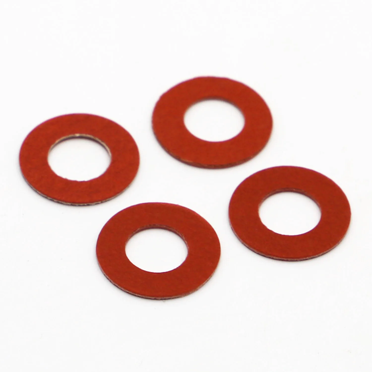 

20-100pcs Red Steel Paper Insulating Flat Washer Insulation Plain Gasket Pad Ring Spacer M2 M2.5 M3 M4 M5 M6 M8 M10 M12 M14 M16