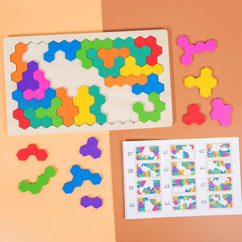 

High Quality Tangram Jigsaw Game Brain Teaser Wooden Puzzles Toys Children Preschool Imagination Educational Toys Gift For Kids