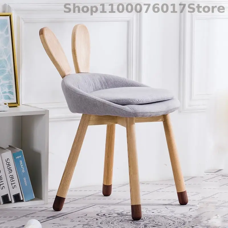 Оригинальный стул для макияжа Sheye с кроличьими ушками дизайнерский из массива