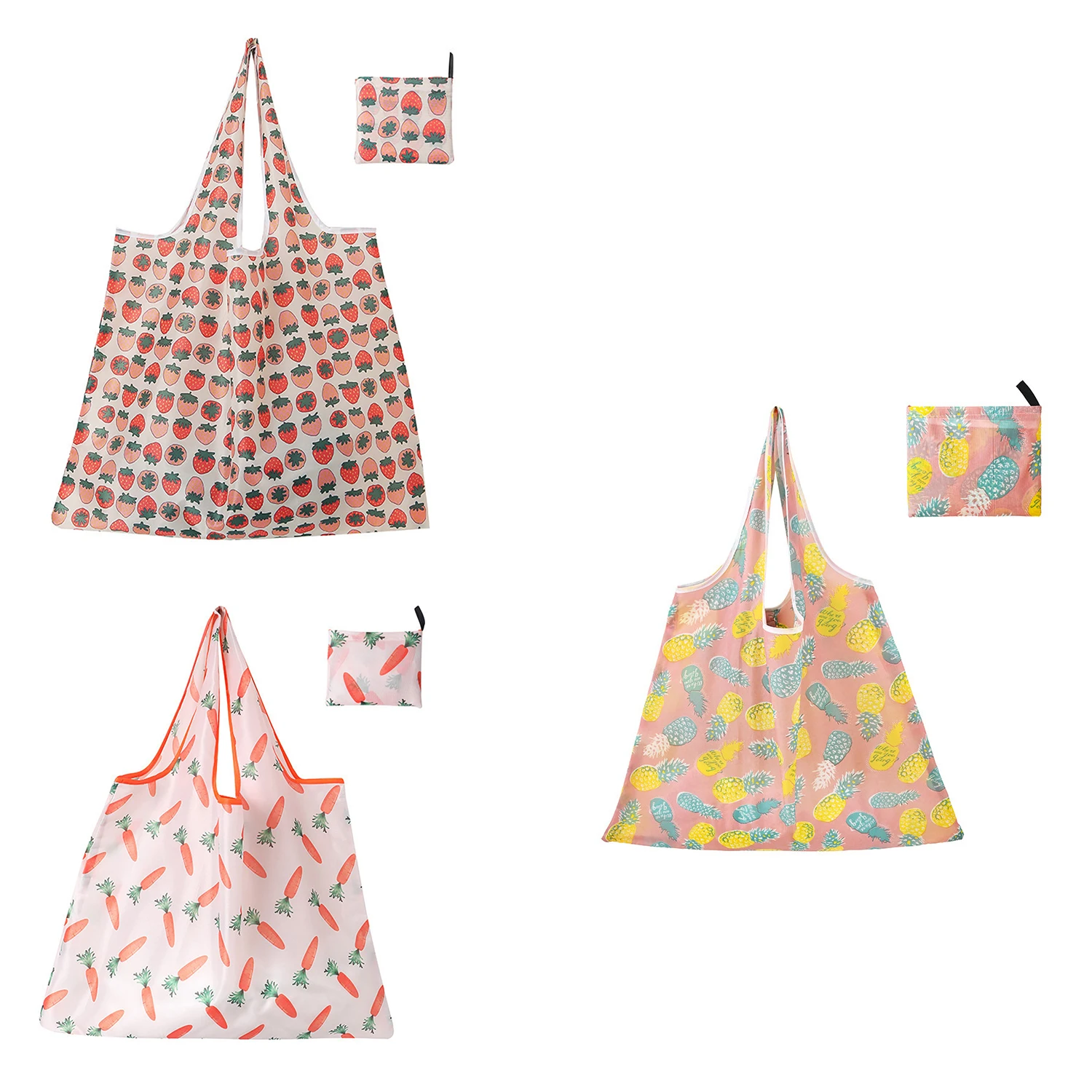 

Foldable Large Shopping Storage Bags for Groceries Recyclable Grocery Tote Pouch Eco-Friendly Heavy Duty Washable Shopper Bag