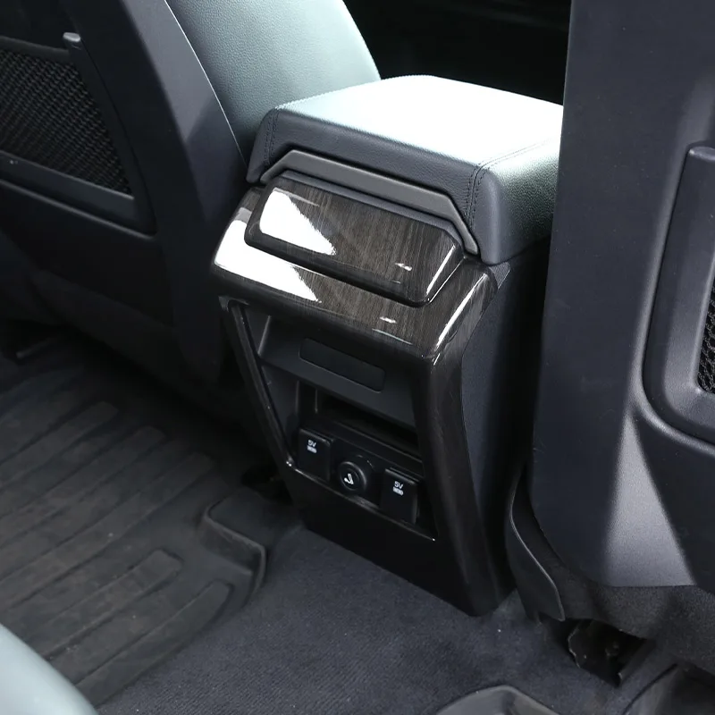 Для Land Rover Discovery Sport 2015-2019 ABS черная зернистая древесина автомобильные аксессуары и