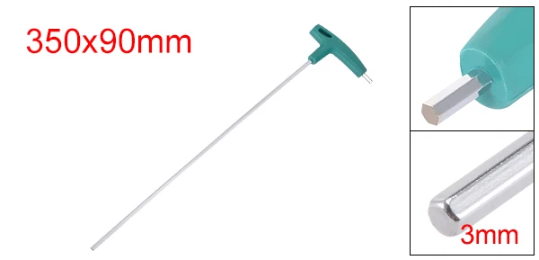 

UXCELL Т-образная рукоятка шестигранный ключ ручной инструмент 3 мм/4 мм шестигранный торцевой отвертка очень длинный Универсальный шестигранный/шариковый двухсторонний гаечный ключ