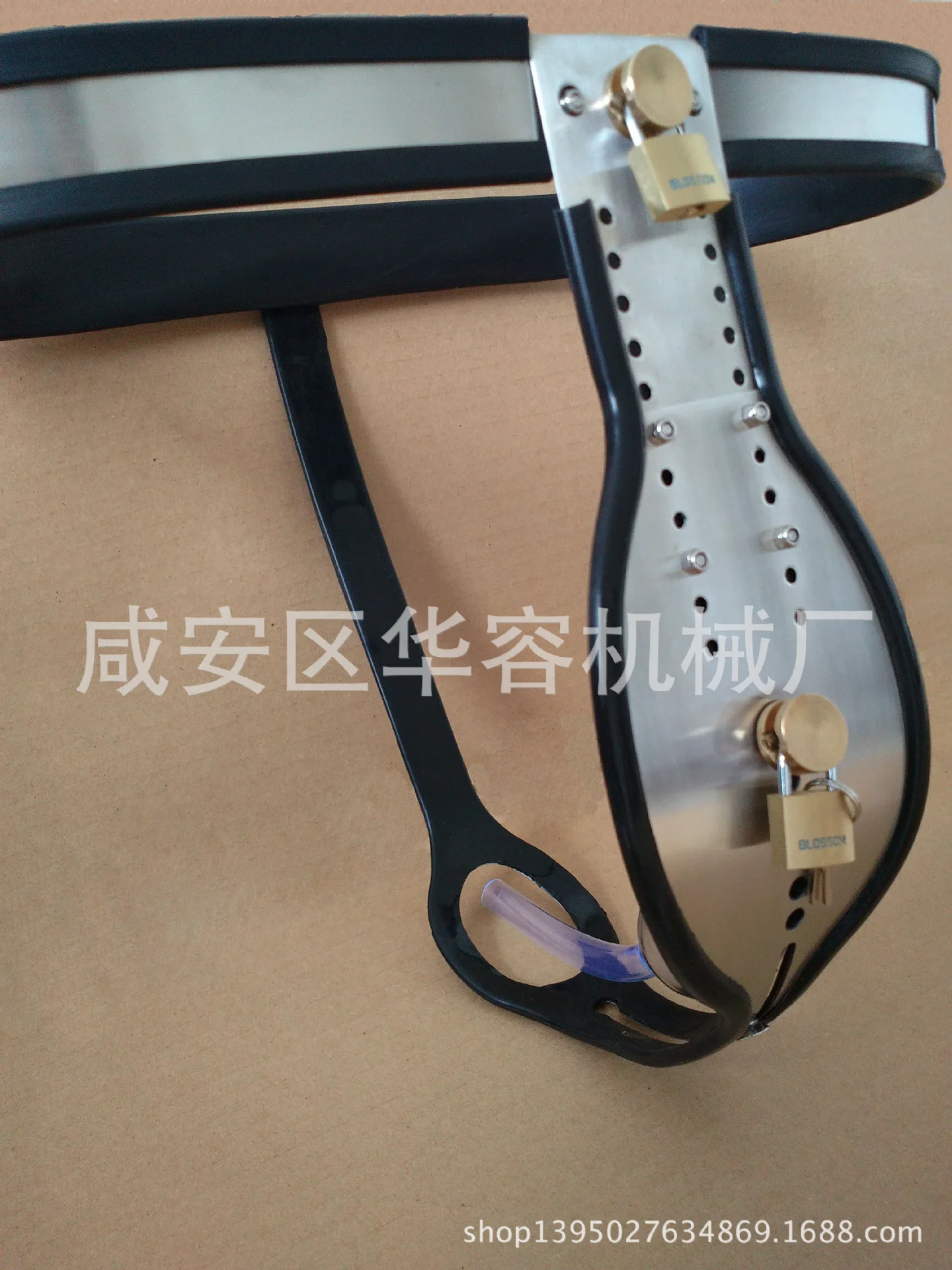 Stainless steel chastity belt chastity belt men's T-shaped chastity belt