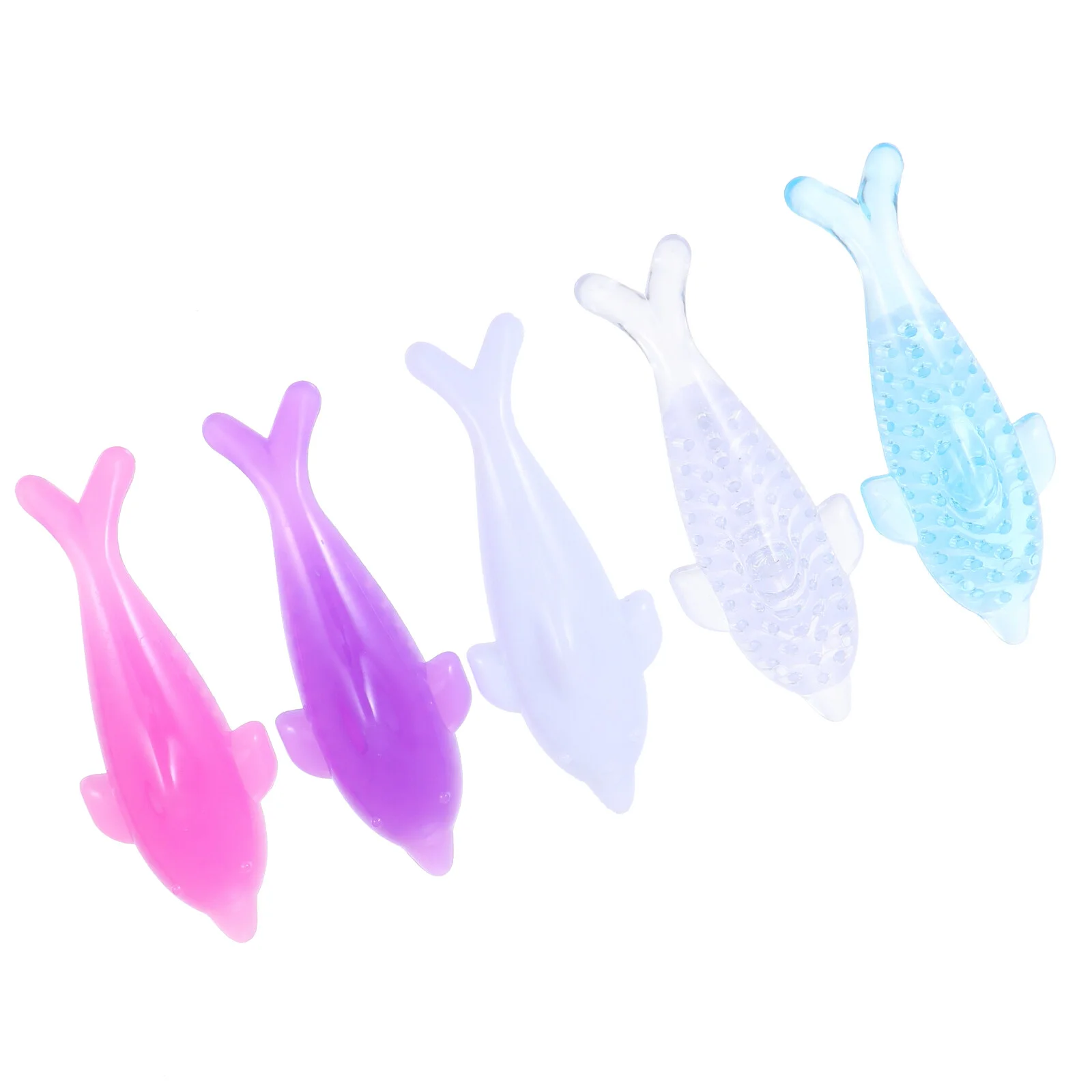 

5 Pcs Dolphin Nail Brush Polish Clean Simple Useful Soft Fingernail Scrubber Pp Silk Dust Cleaning