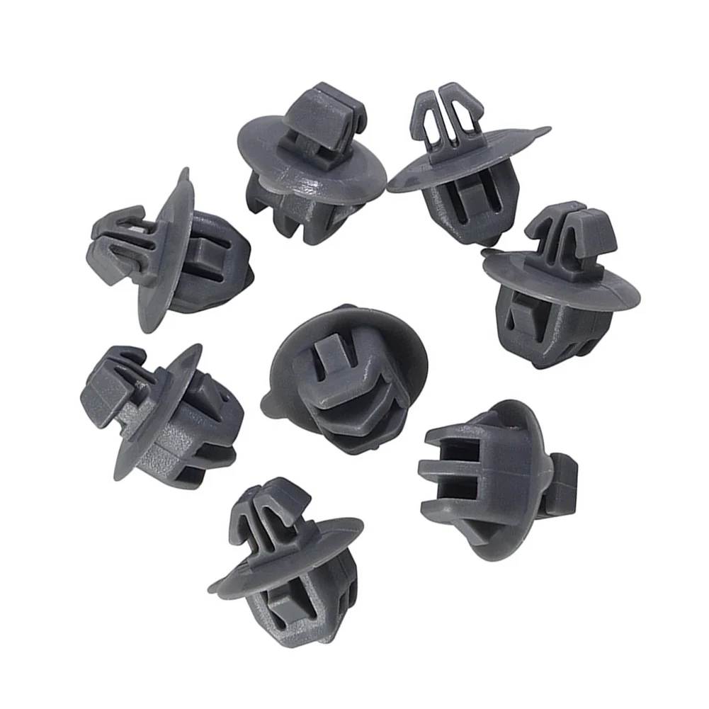 

Auto Fasteners Clip Car Fender Flare Fasteners Car Clips Auto Accessories Brand New Grey High Quality Plastic For Toyota