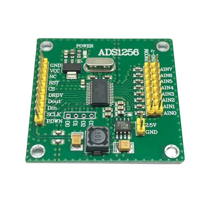 

Высокоточный аналогово-цифровой преобразователь ADC ADS1256 24-битный 8-канальный модуль