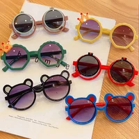 warmlk kids cartoon sunglasses baby boys girls children shade uv400 goggles outdoor all match kids summer eyewear