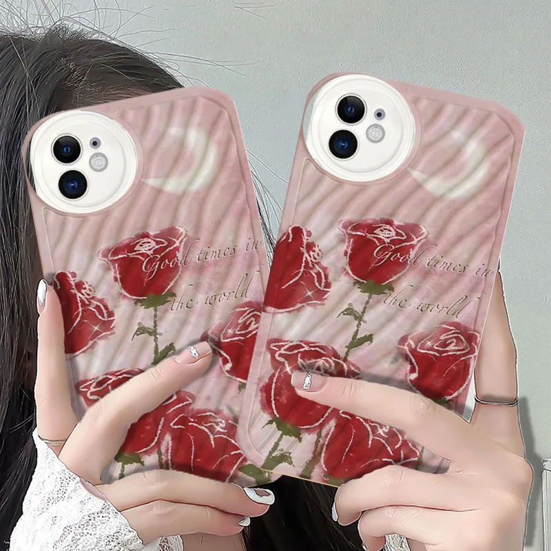 

Water Ripple Pattern Phone Case For iPhone 14 13 12 11 Pro Max Mini XS Max X XR 7 8 Plus Se2 SE3 Protection Back Cover