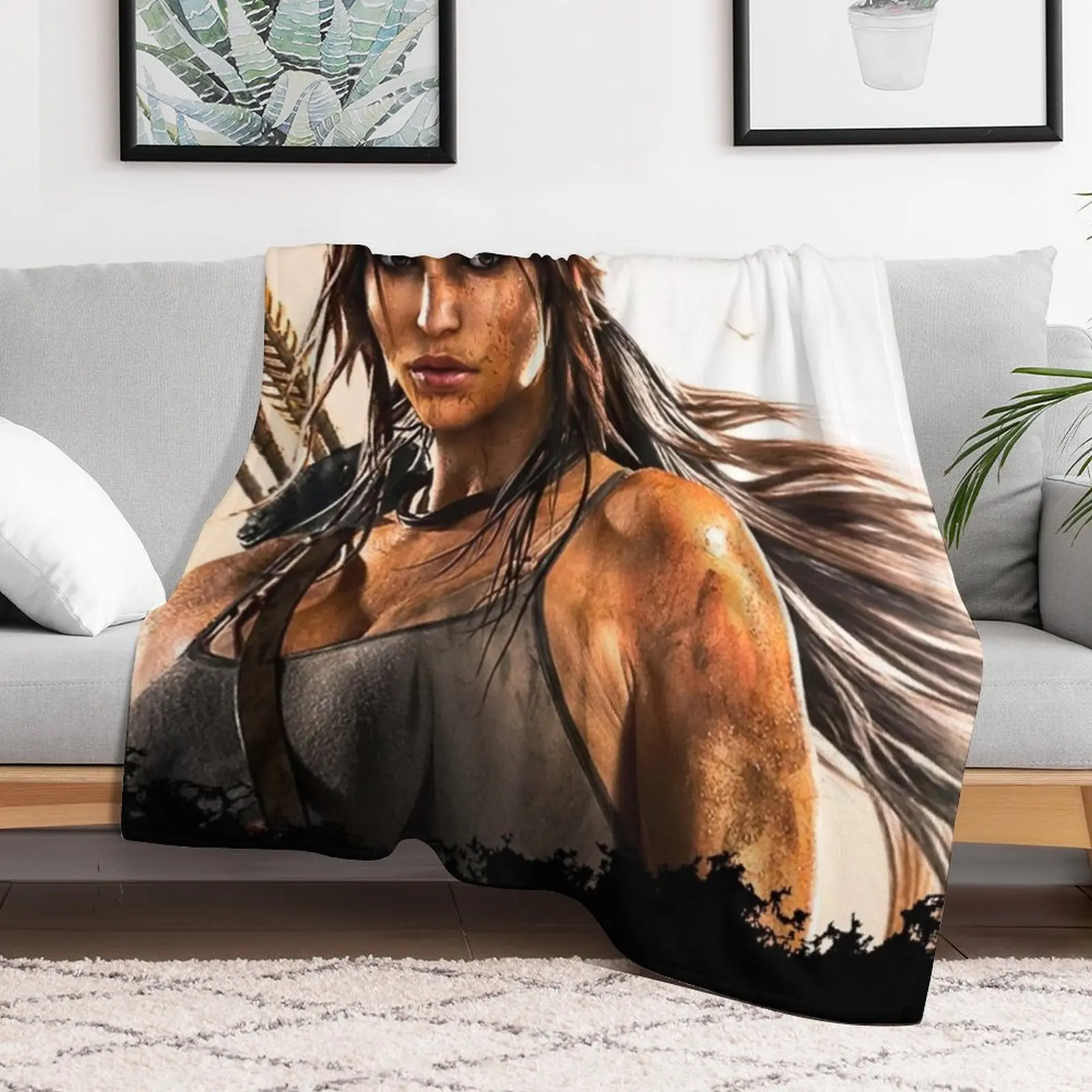 Фото Одеяло Lara Croft Tomb Raider II 8K, декоративное одеяло, забавный подарок, одеяло для дивана, одеяла №5