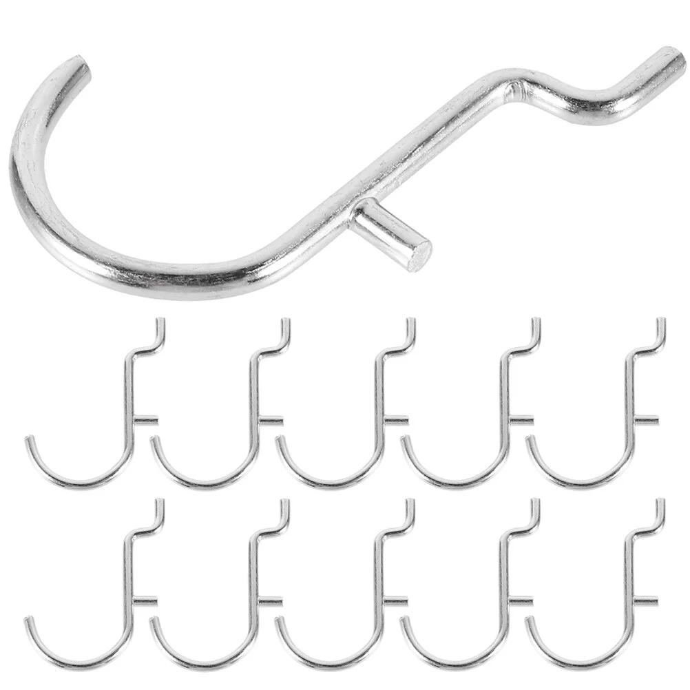 

20 Pcs Peg Board Hook Hooks Pegboard Metal Hangers Pegboards Garage Storage Craft Room Organizers Tool Holders