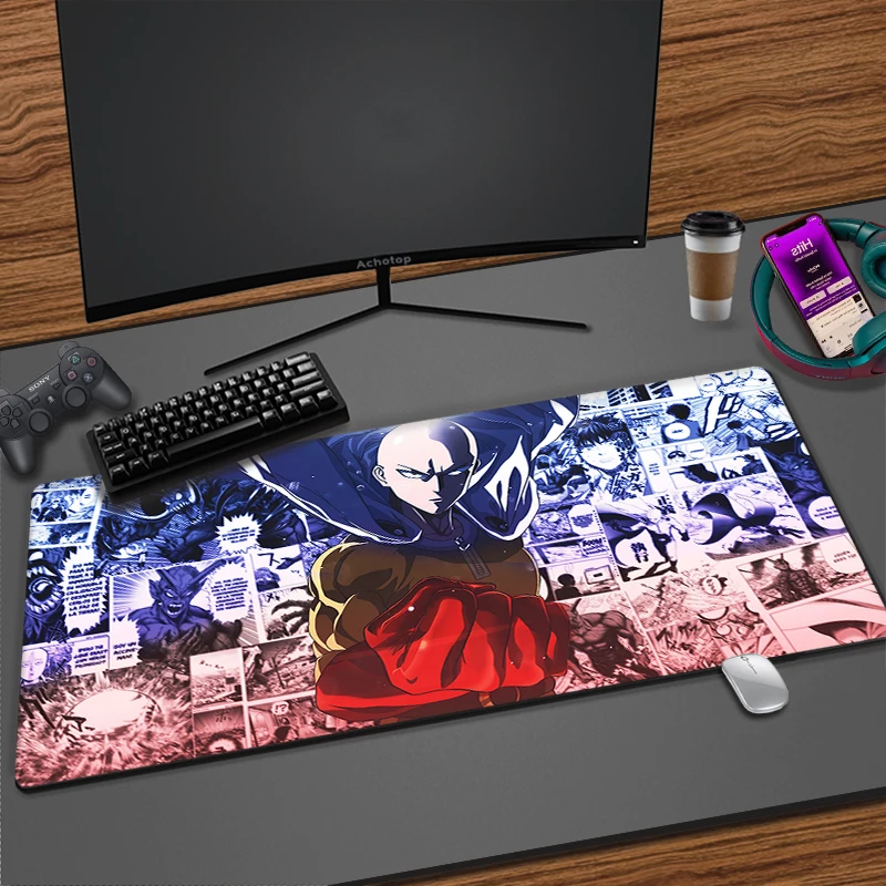 

One Punch Man Saitama Anime Mouse Pad Table Mats Office Carpet Desk Pad Mouse Mat Big Mousepad Rubber Mat for Computer Table