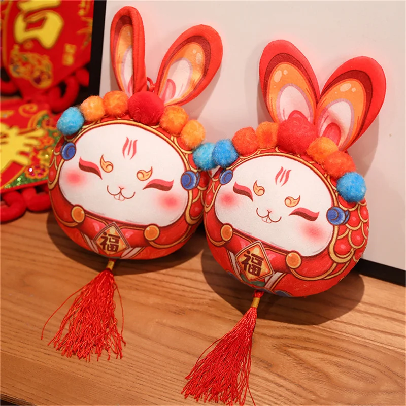 

2023 Китайский Зодиак, кролик форчуна, новогодний кролик, мягкая игрушка