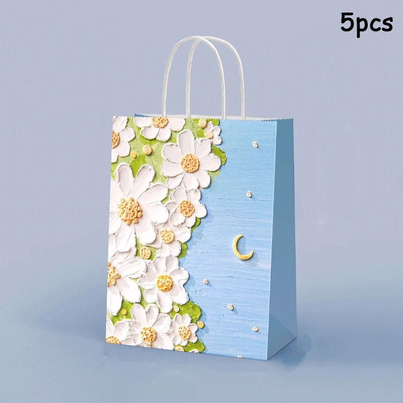 

Набор подарочных мешков из крафтовой бумаги 5 шт