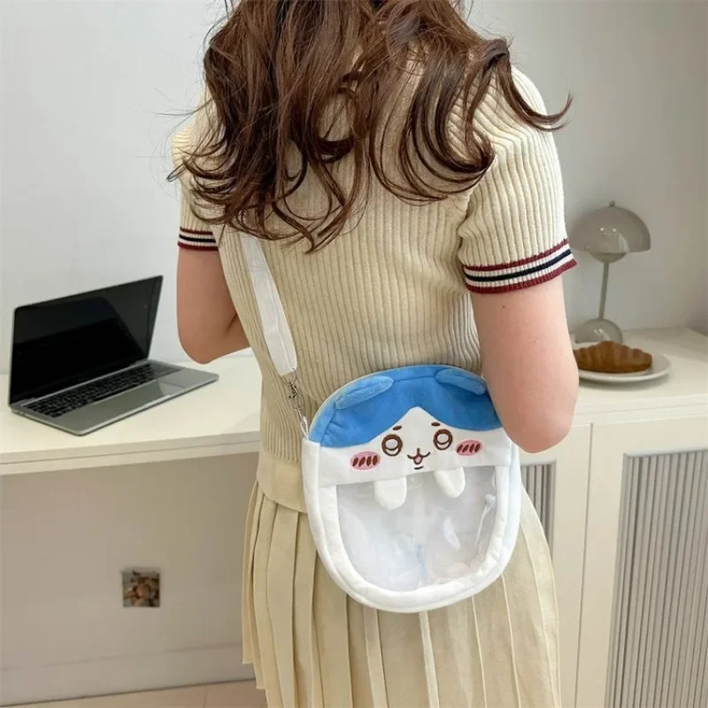 MINISO Chiikawa сумка через плечо с рисунком Усаги большой емкости вышивкой плюшевая