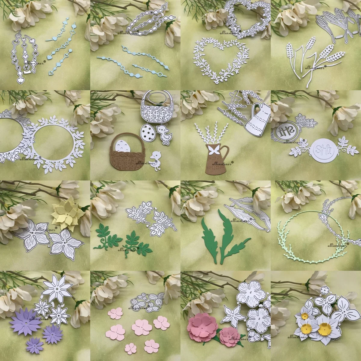 Цветочное украшение металлические штампы трафареты для сделай сам скрапбукинг