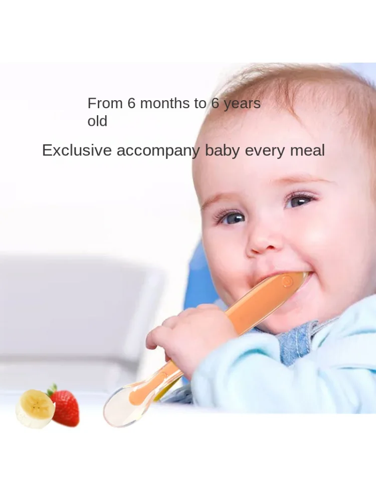 

Детские принадлежности, Детская Мягкая силиконовая пищевая добавка, ложка, пищевые хлопья, фрукты, пюре, ложка, детская посуда для кормления