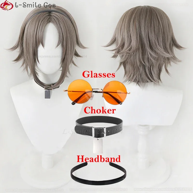 Высокое качество VTuber NIJISANJI Luxiem Mysta Rias Косплей Парик Темно-серый Короткие