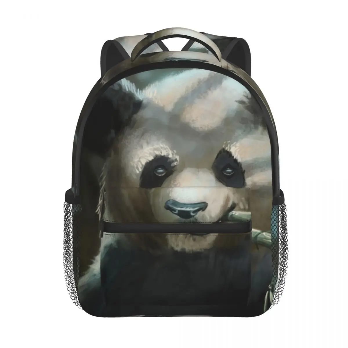 Children Bag Panda Bear Chewing On Stalk Of Bamboo Kids Bag Kindergarten Preschool Backpack for Boys Girls 3-4-6 Years Old