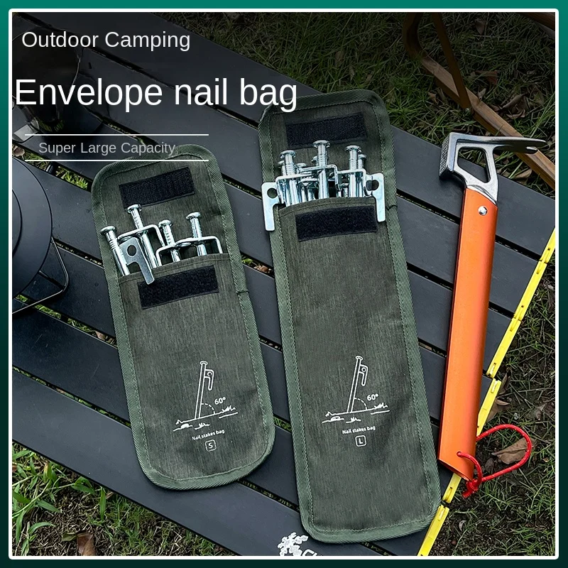 

Outdoor Oxford Cloth Tarp Stud Storage Bag Camping Tent Mat Pegs Accessories Hook Ground Sheet Hammer Equipment