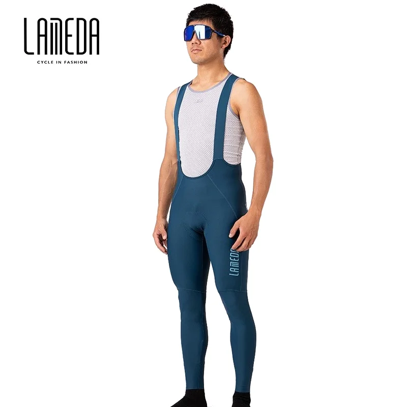 

LAMEDA велосипедные длинные брюки Бесшовные велосипедные брюки мужские MTB дышащие гелевые подкладки мужские брюки с плечевым ремнем велосипе...