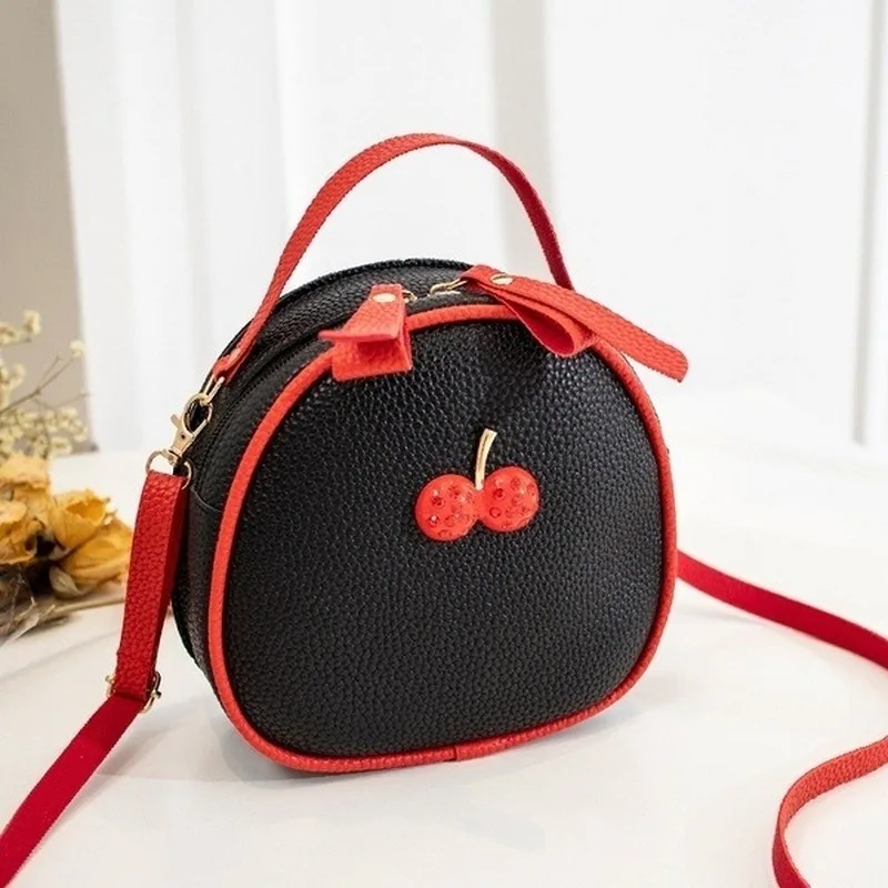 

Маленький рюкзак цвета вишни с текстурой личи контрастных цветов, новинка 2022, женская сумка-мессенджер на одно плечо