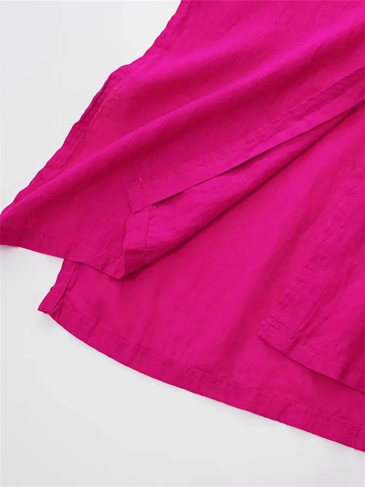 Женское платье-рубашка с длинным рукавом на пуговицах |