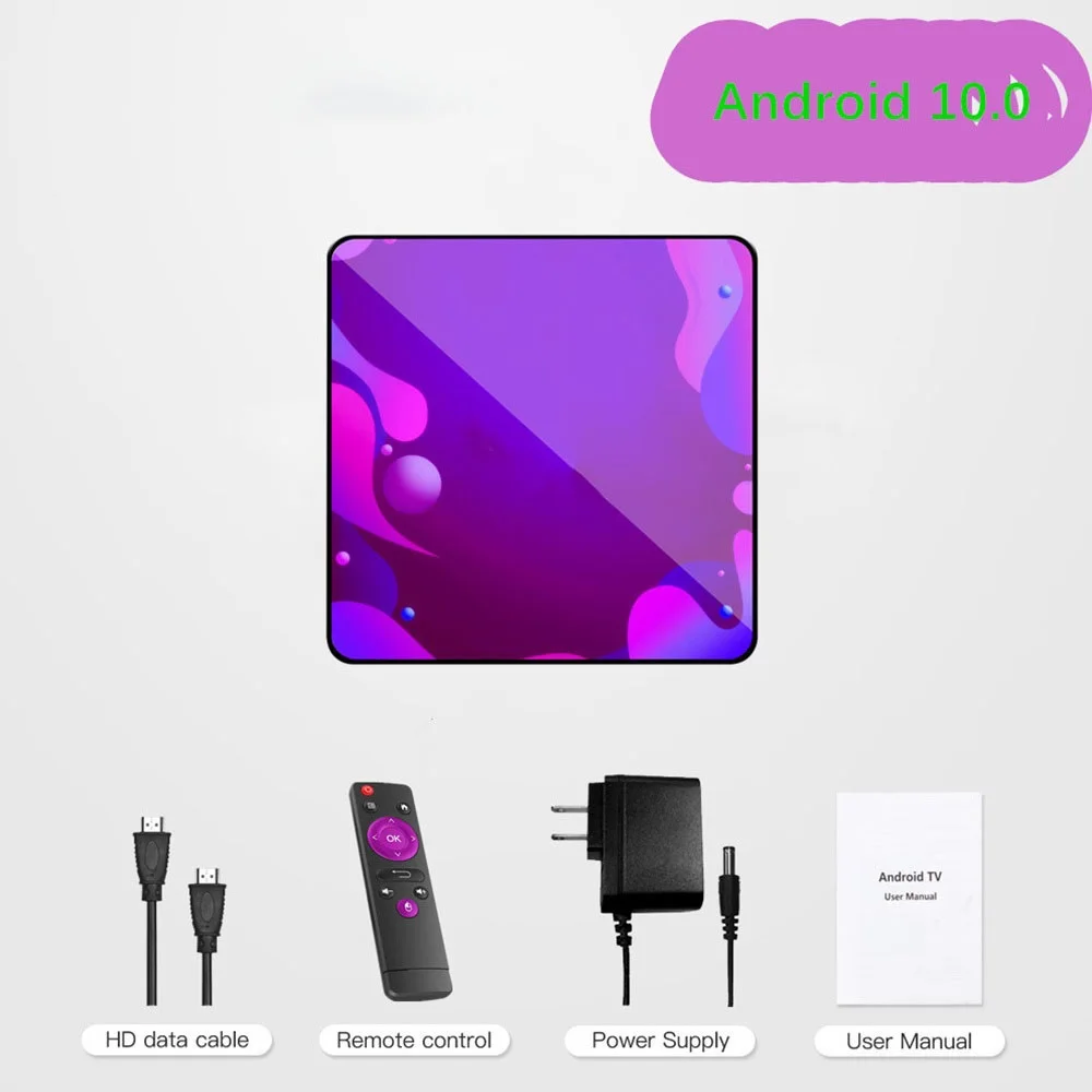 

Приставка Смарт-ТВ H.10 Max plus, Android 2,4, H.313, 4 ядра, 64 бит, 2 + 16 ГБ, ГГц