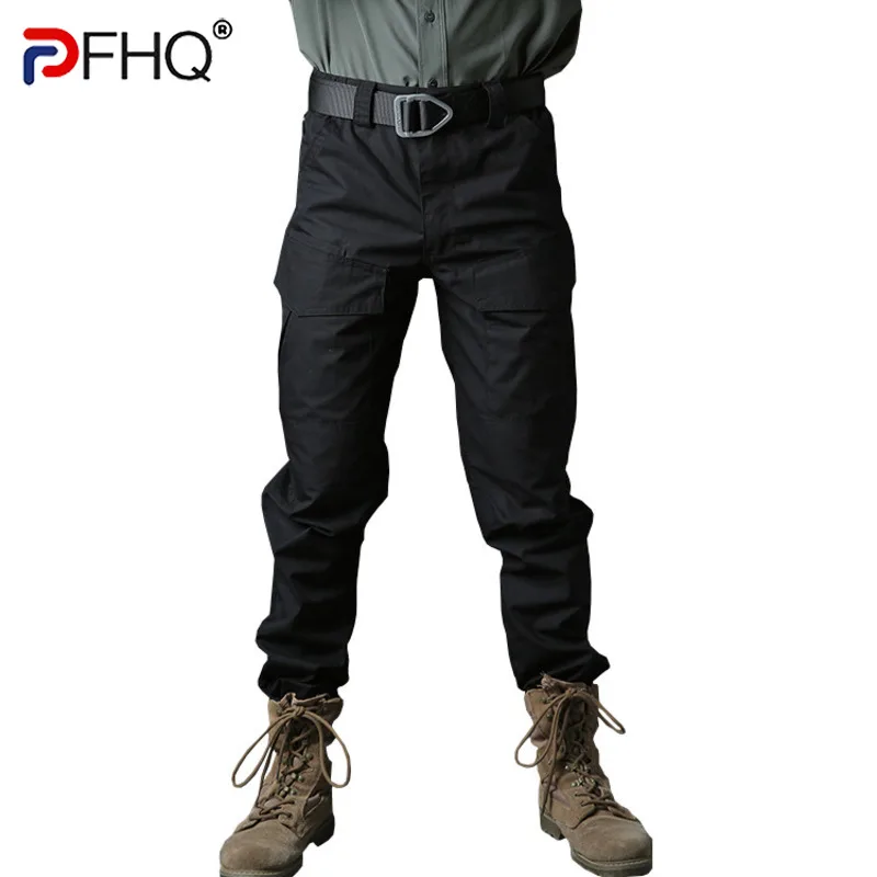 

Модные мужские спортивные брюки PFHQ 2023, Тактические Водонепроницаемые камуфляжные комбинезоны с множеством карманов, боевые стильные брюки...
