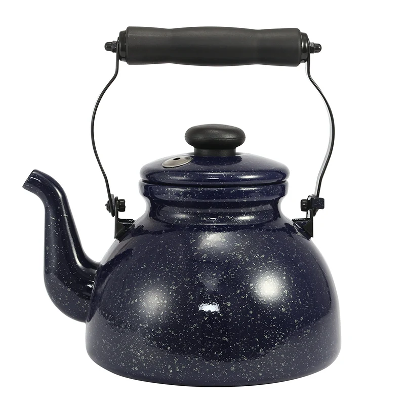 

Эмалированный чайник со звездным свистком 2,0 л, большая емкость, гарантированное качество, используется для Открытый чайник с пламенем, чай...
