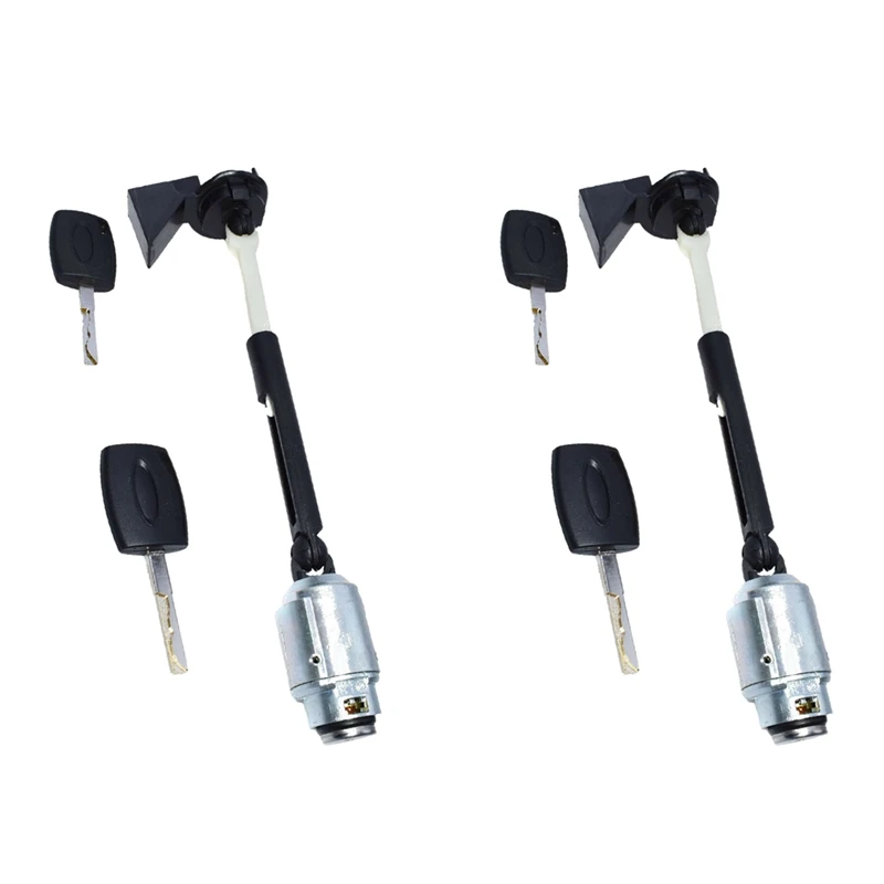 

2X Car Bonnet Hood Release Lock Set With 4X Keys 4M5AA16B970AB For Ford For Focus II Mk2 2004-2012