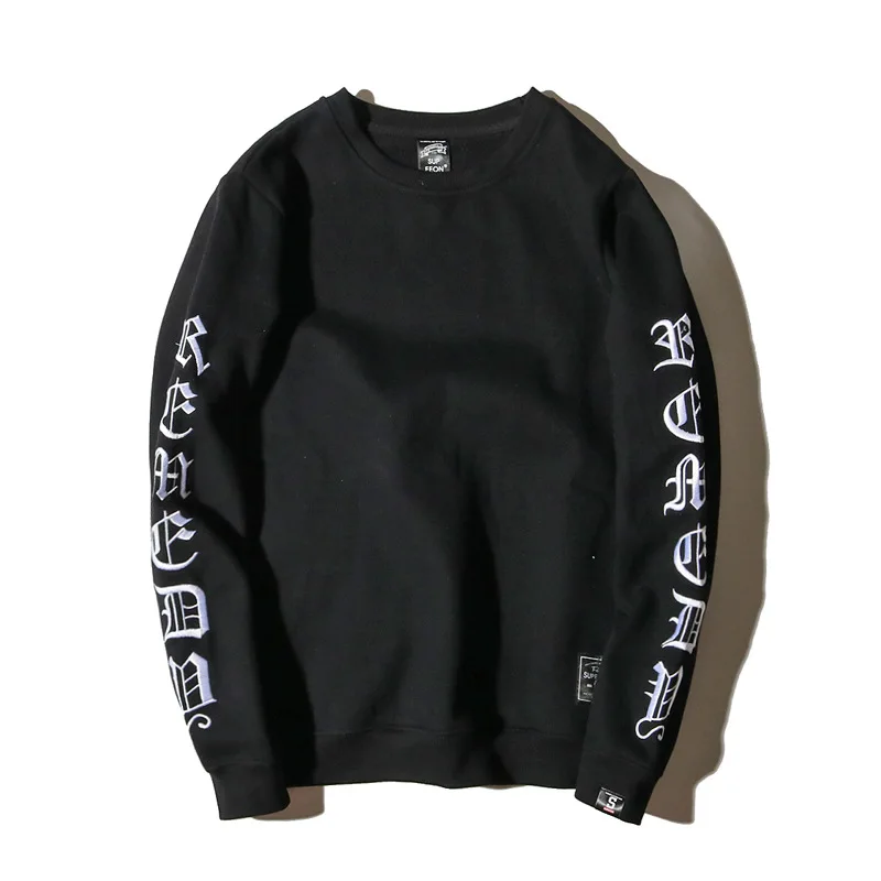 

2022 New Arrival Letters Embroidered Hooded Men's Hoodies Pullover Hoodie High Street 100% Cotton Brand Oversized Sweatshirts