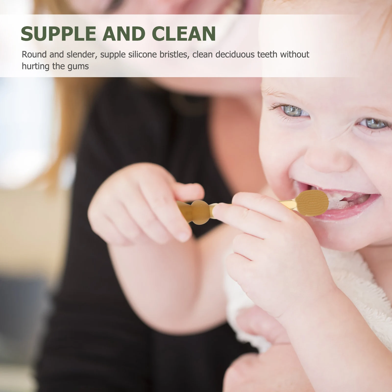 1 комплект детских зубных щеток эластичная щетина зубной щетки для младенцев