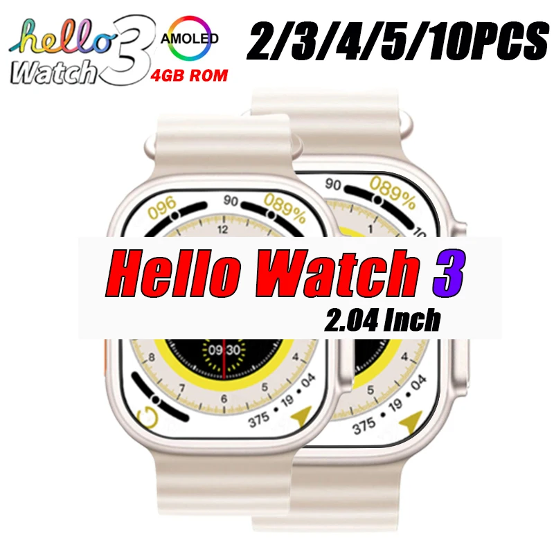 

Смарт-часы Hello Watch 3, Bluetooth, 4 Гб ПЗУ, с компасом и местным музыкальным компасом