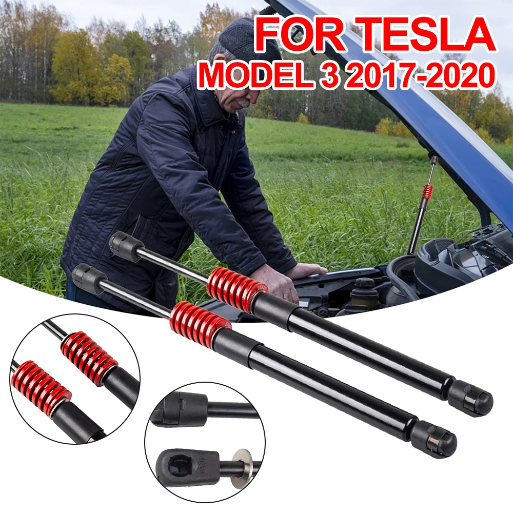 

2x автоматический подъемник заднего багажника, опоры, стойки для Tesla Model 3 2017-2020, подъемник Переднего Капота двигателя, поддержка автомобильных аксессуаров