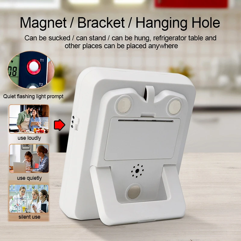 Кухонный таймер на 3 канала обратного отсчета 100 часов для душа учебы секундомер