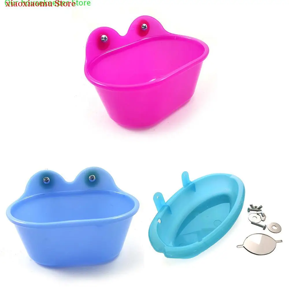 

New Bird Toys Parrot Bathtub with Mirror for Small Bird and Small Parrot Bath Cleaning Supplies