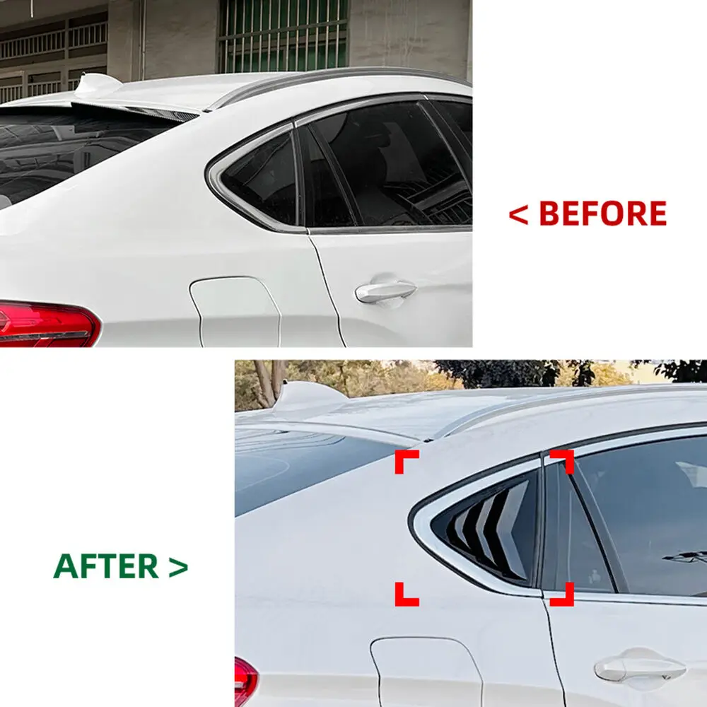 Для BMW X6 F16 2015-2019 автомобильная задняя жалюзи оконная боковая крышка накладка