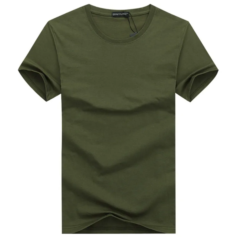 A2743 Simple creative design line solid color cotton T Shirts Men's New Arrival Style Short Sleeve Men t-shirt plus size