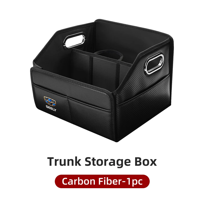 Коробка для хранения багажника автомобиля, кожаные складные сумки-органайзеры для Geely Coolray Emgrand X6 X7 EC7 Atlas Boyue GC6, детали EC8